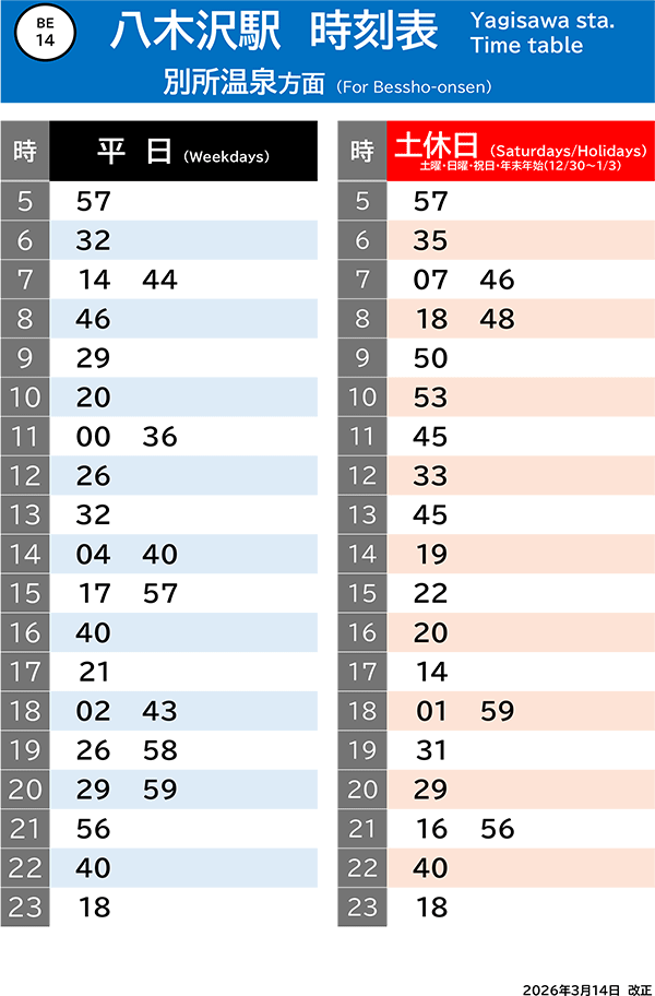 下之郷・別所温泉方面
